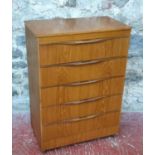 Retro starlight 5 drawer chest of drawers 104.5x74x42cm