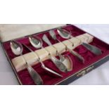 A set of 5 Georgian silver spoons & Scottish silver spoon