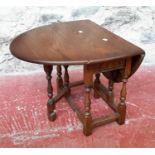 Old charm butterfly drop end table, 48x82x59cm (fully extended)