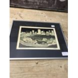 Limited Edition block print by George Weber, 14/135