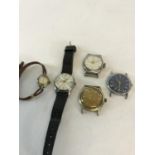 5 Various watches to include Ingersoll, Benrus & times etc