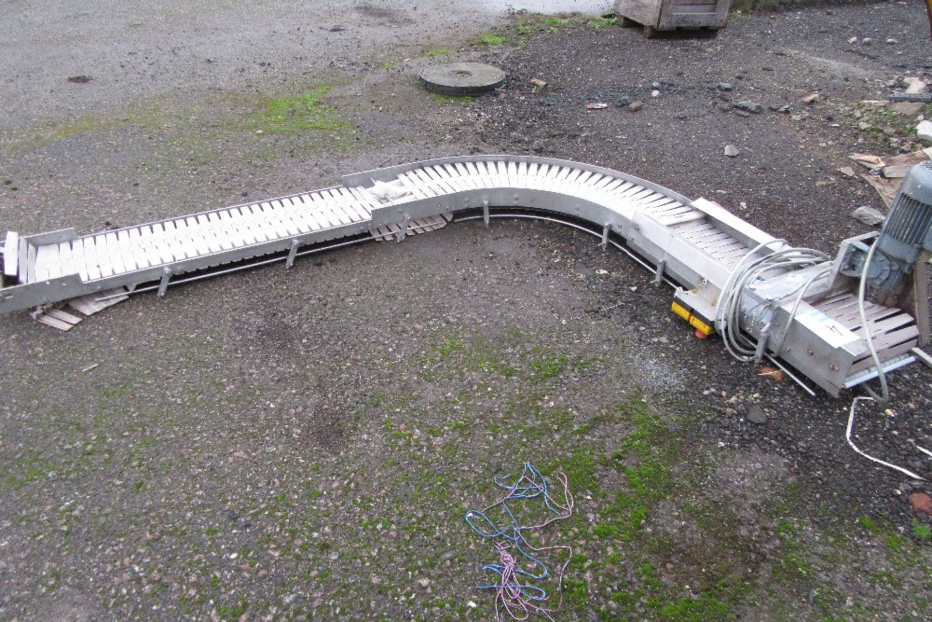 NNP Stainless Steel Slatted Belt 90° Conveyor - Image 2 of 3