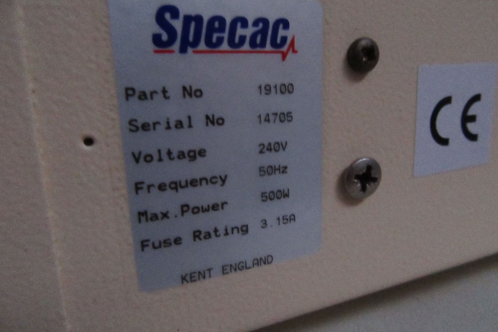 Specac Heated Cabinet, 240V - Image 2 of 2