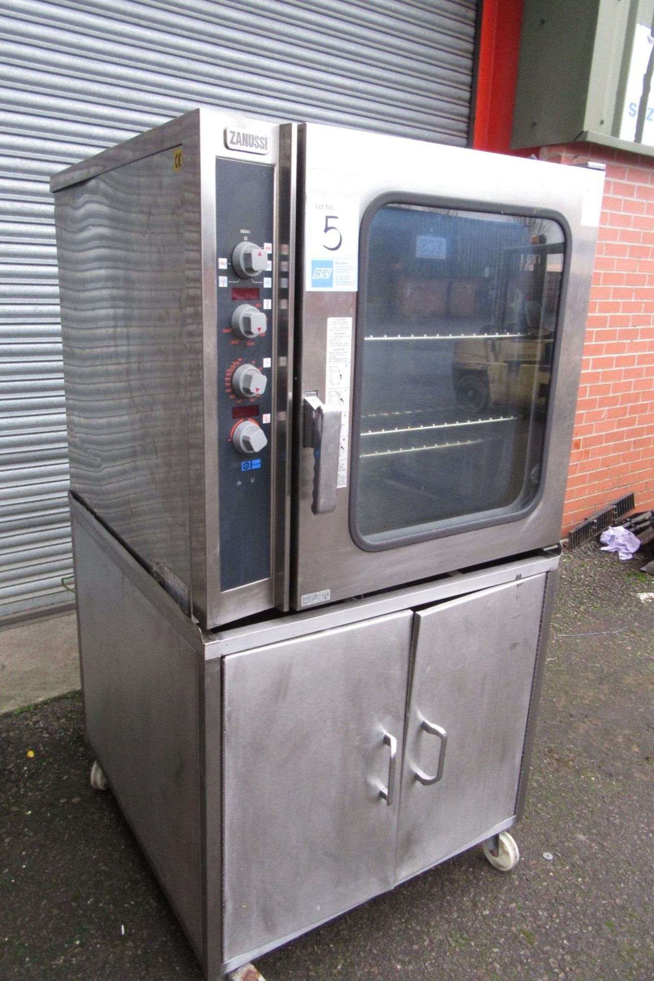 Zanussi FCV/E10L Stainess Steel Steam Oven on Mobile Stand - Image 2 of 4