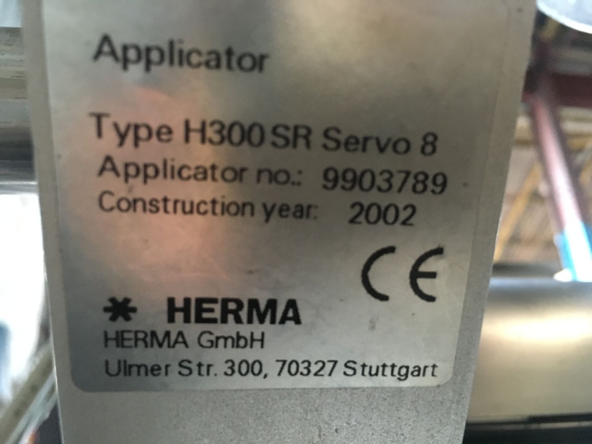 Herma H300 SR Servo 8 Top & Bottom Label Applicator, Year of Manufacture: 2002 - Image 5 of 5