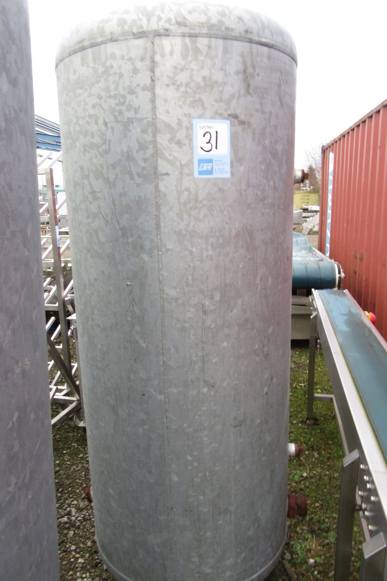 Lorivan 1000Ltr Galvanised Holding Tank, Temp: -10 - 50°C, Year of Manufacture: 2004