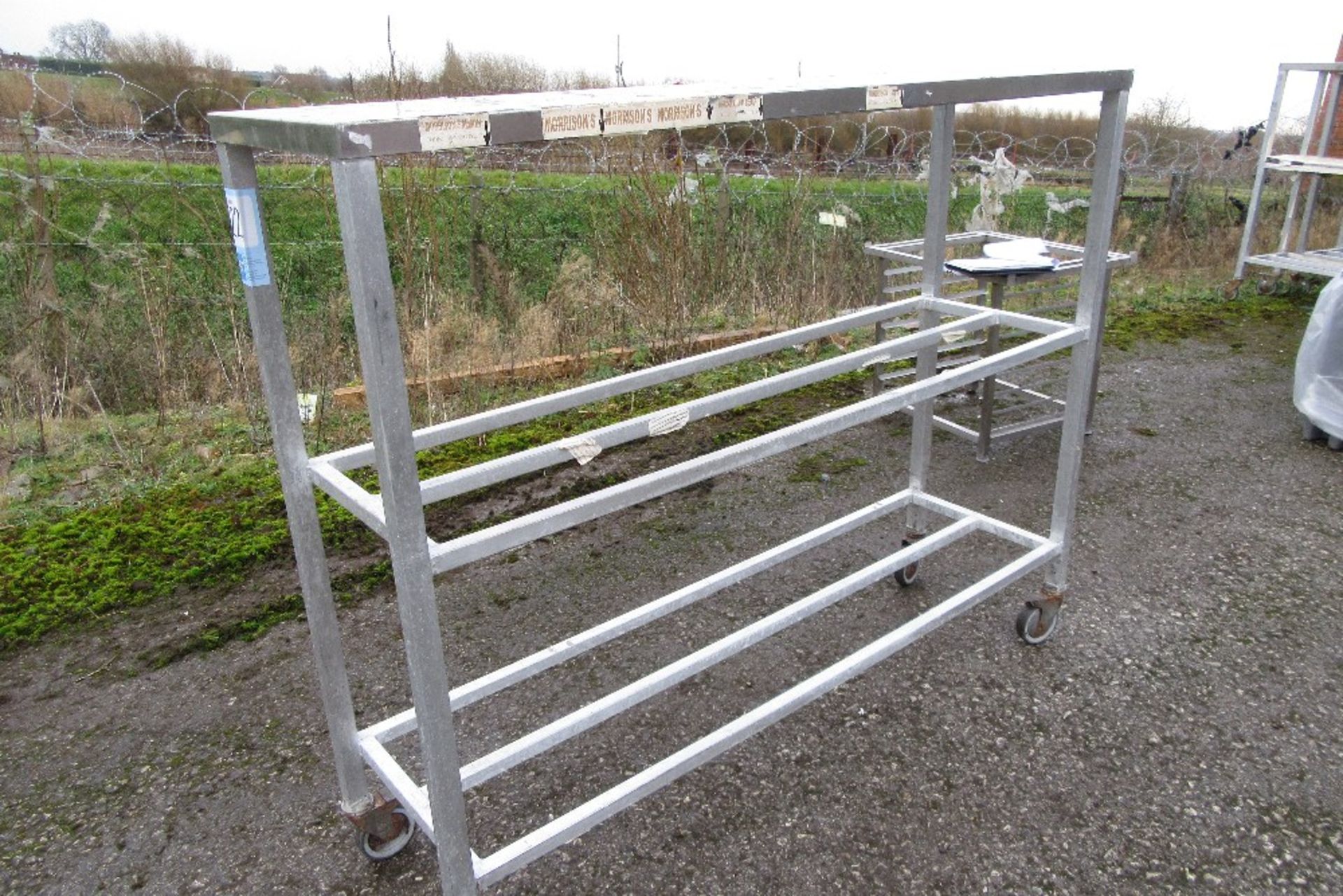 4 Mobile Stainless Steel 3 Tier Racks, 1800 x 500 x 1500hmm - Image 2 of 2