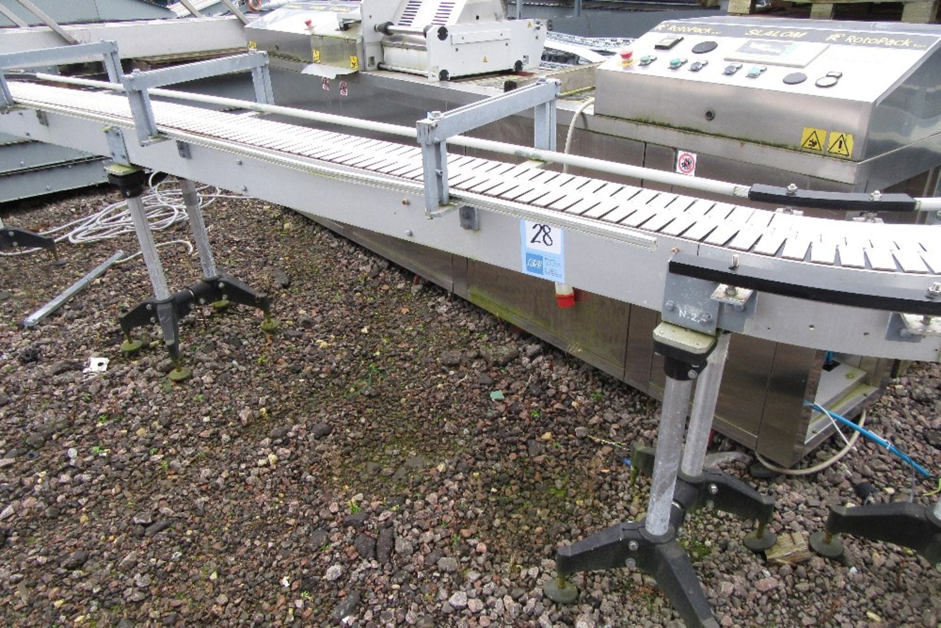 Stainless Steel 'S' Shape Slatted Conveyor, Approx: 5000 x 200mm - Image 3 of 3