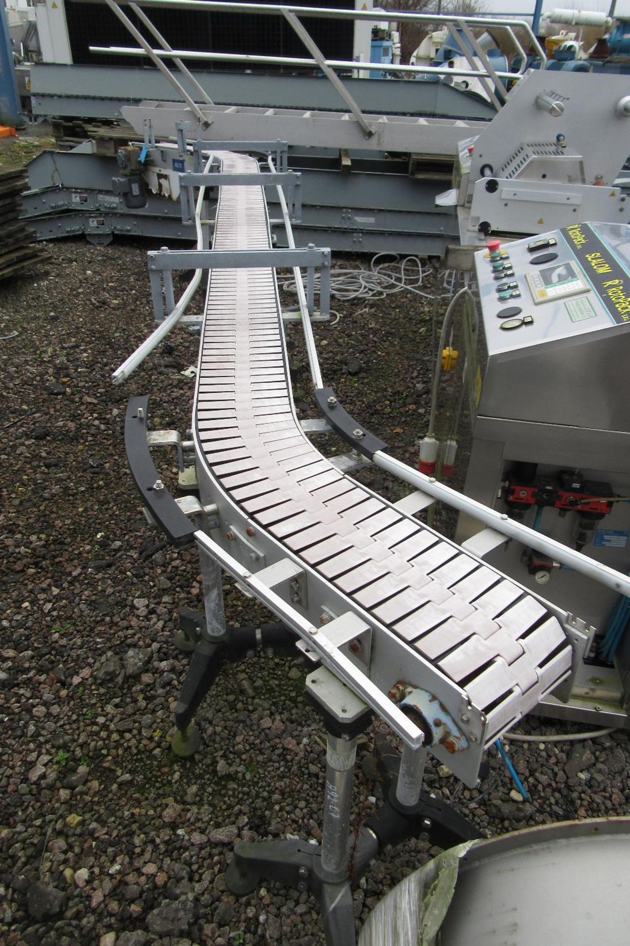 Stainless Steel 'S' Shape Slatted Conveyor, Approx: 5000 x 200mm - Image 2 of 3