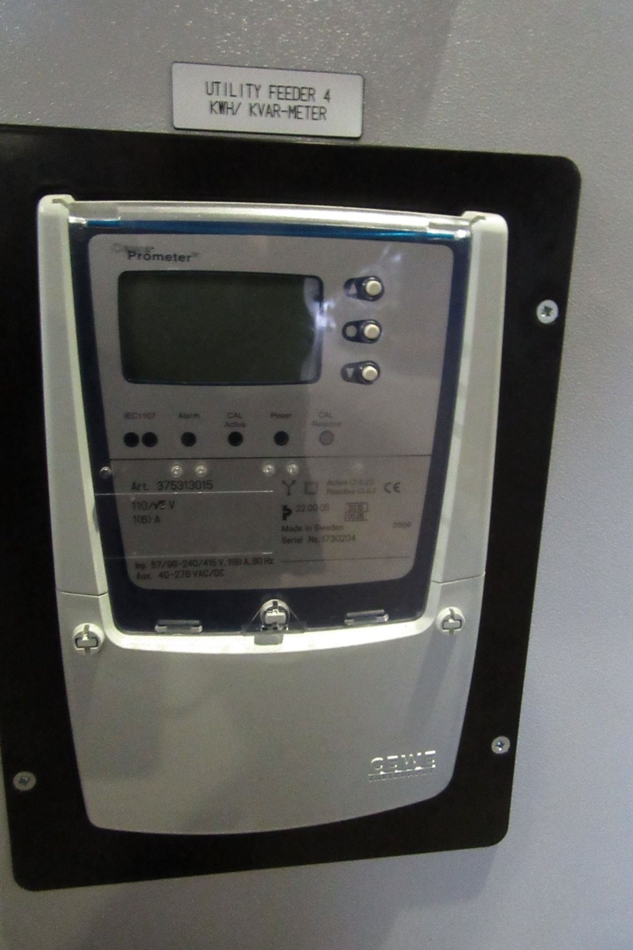 Woodward Power Solutions Station Transformer / Utility Feed Control Cabinet inc: Prometer KVAR Meter - Image 10 of 27