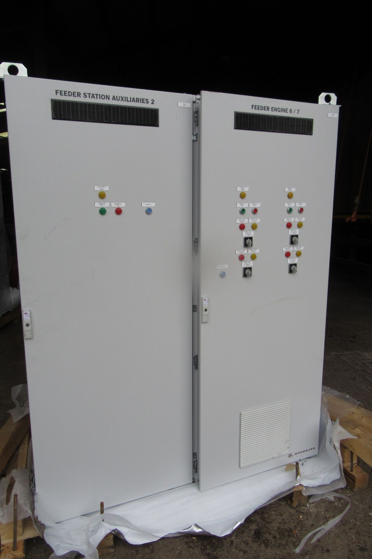 Woodward Power Solutions Feeder Station Control Cabinet inc: Merlin Gerin NS100H, Scneider Compact N