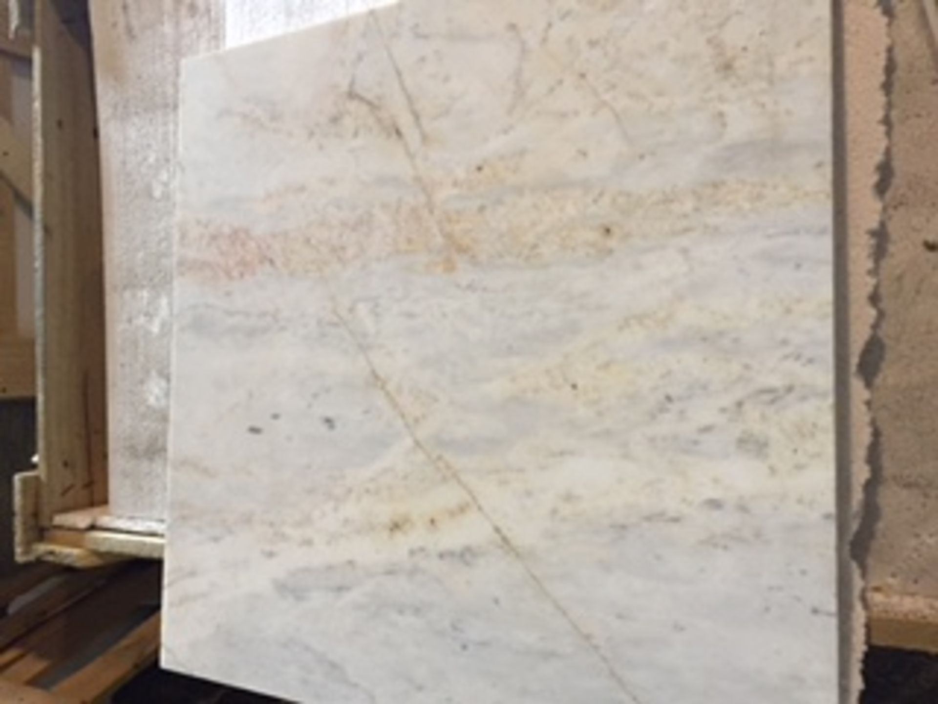 Quantity of 49 Royal White Marble Slabs 60cmx60cmx2 cm - Image 2 of 3