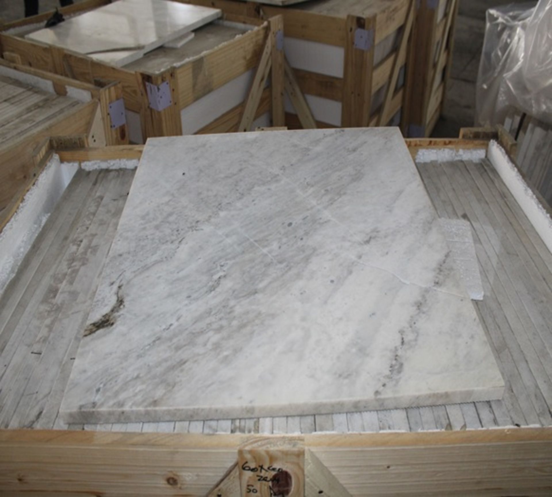 Quantity of 50 Palessandro Marble Slabs 30cmx60cmx2 cm