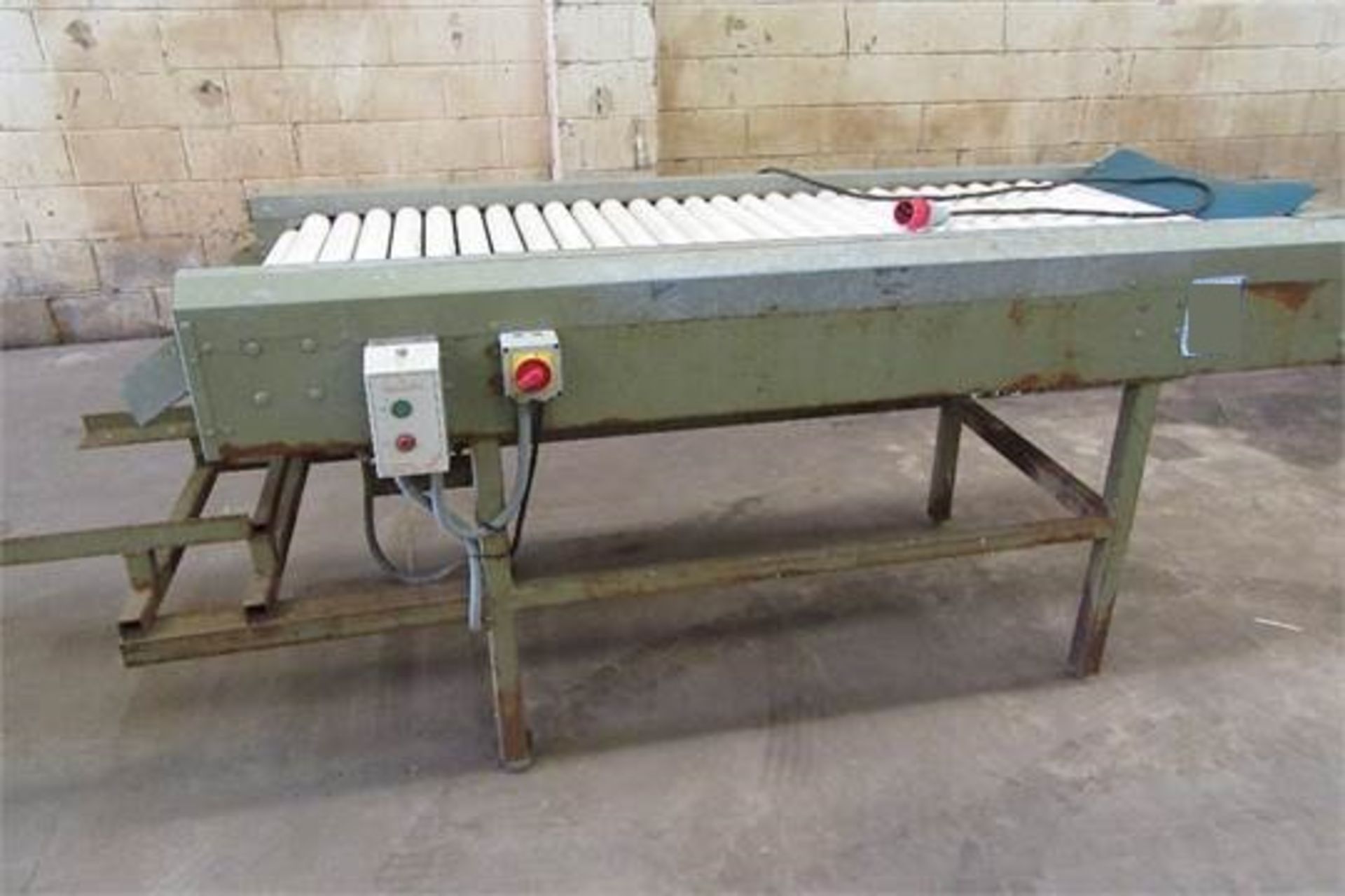 Motorised Roller Conveyor Inspection Table, 2100 x 600mm