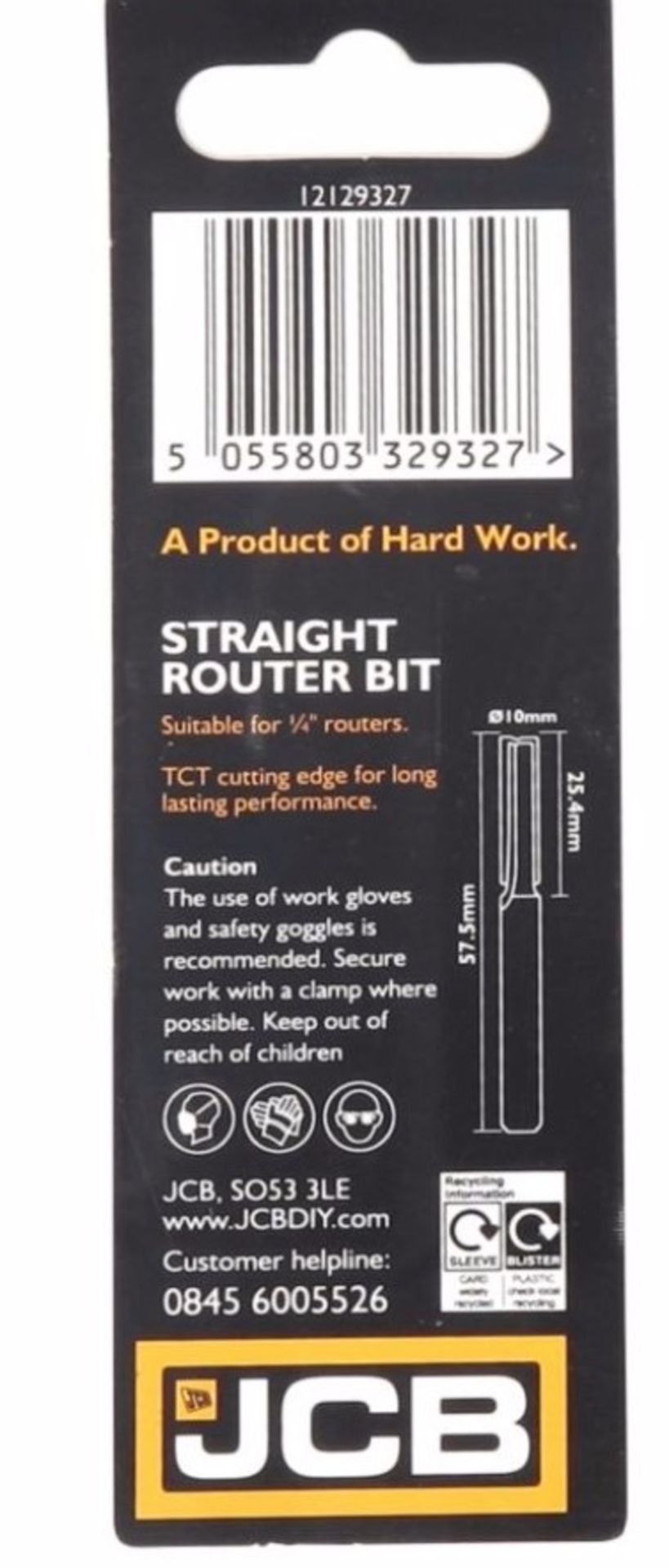 RRP : £81.20 10 x STRAIGHT ROUTER BIT 10 x 25.4mm RRP: £81.20 Ideal for use on softwood, hardwoo - Image 2 of 3