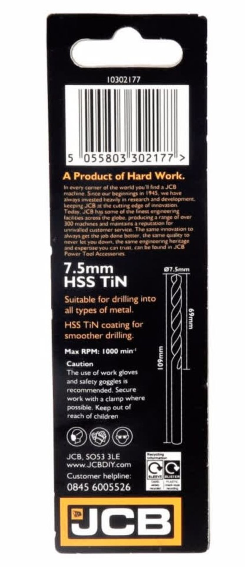 RRP £64.20 10 x HSS DRILL BIT PRECISION GRND TIN 7.5mm RRP: £64.20 Suitable for drilling into al - Image 2 of 3