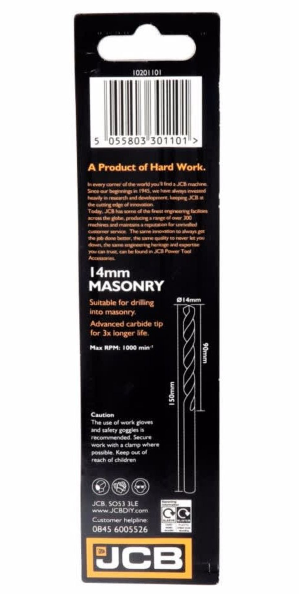 RRP £94.60 10 x MASONRY DRILL 14x150mm RRP: £94.60 Compatible with most drill drivers, this 14mm - Image 2 of 2