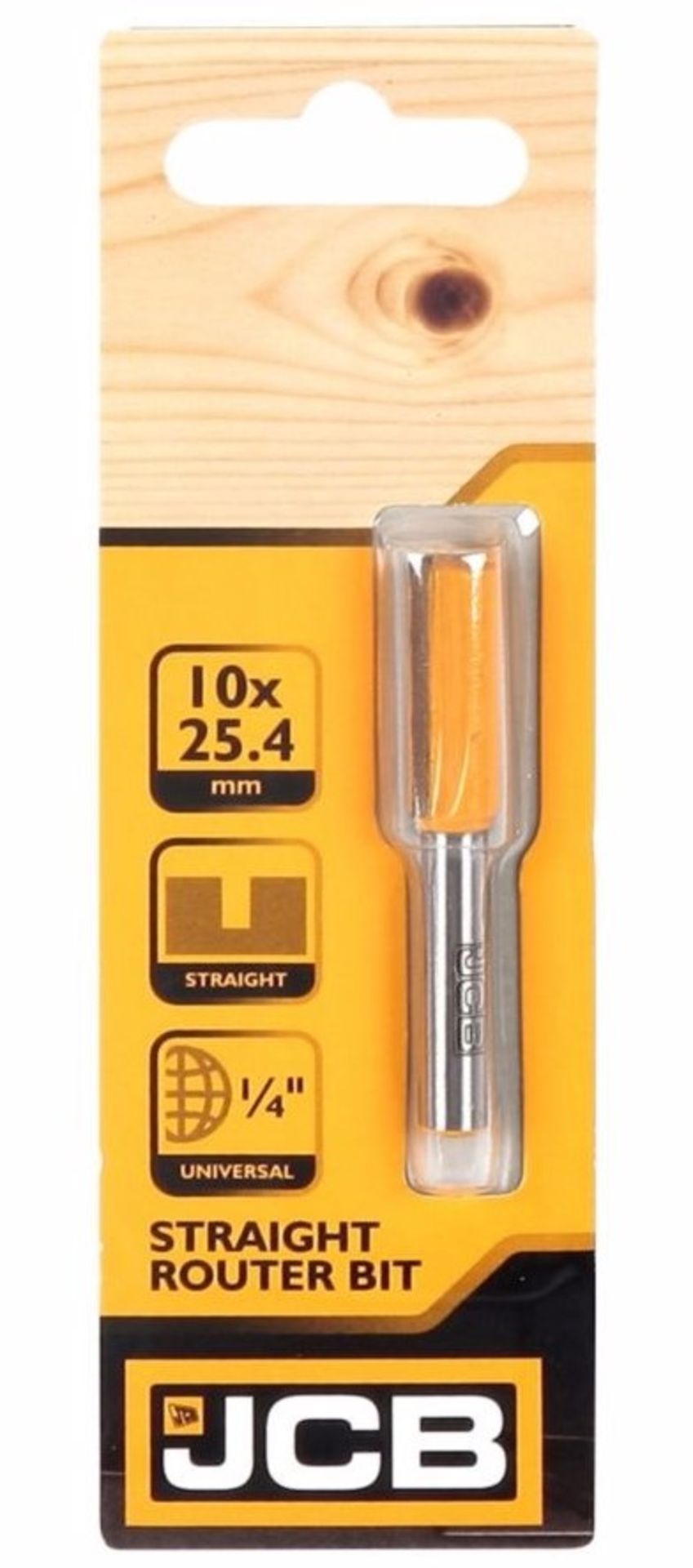 RRP £66.55 BATCH OF 8 STRAIGHT ROUTER BITS  Batch of 8 JCB Straight Router Bits of various sizes