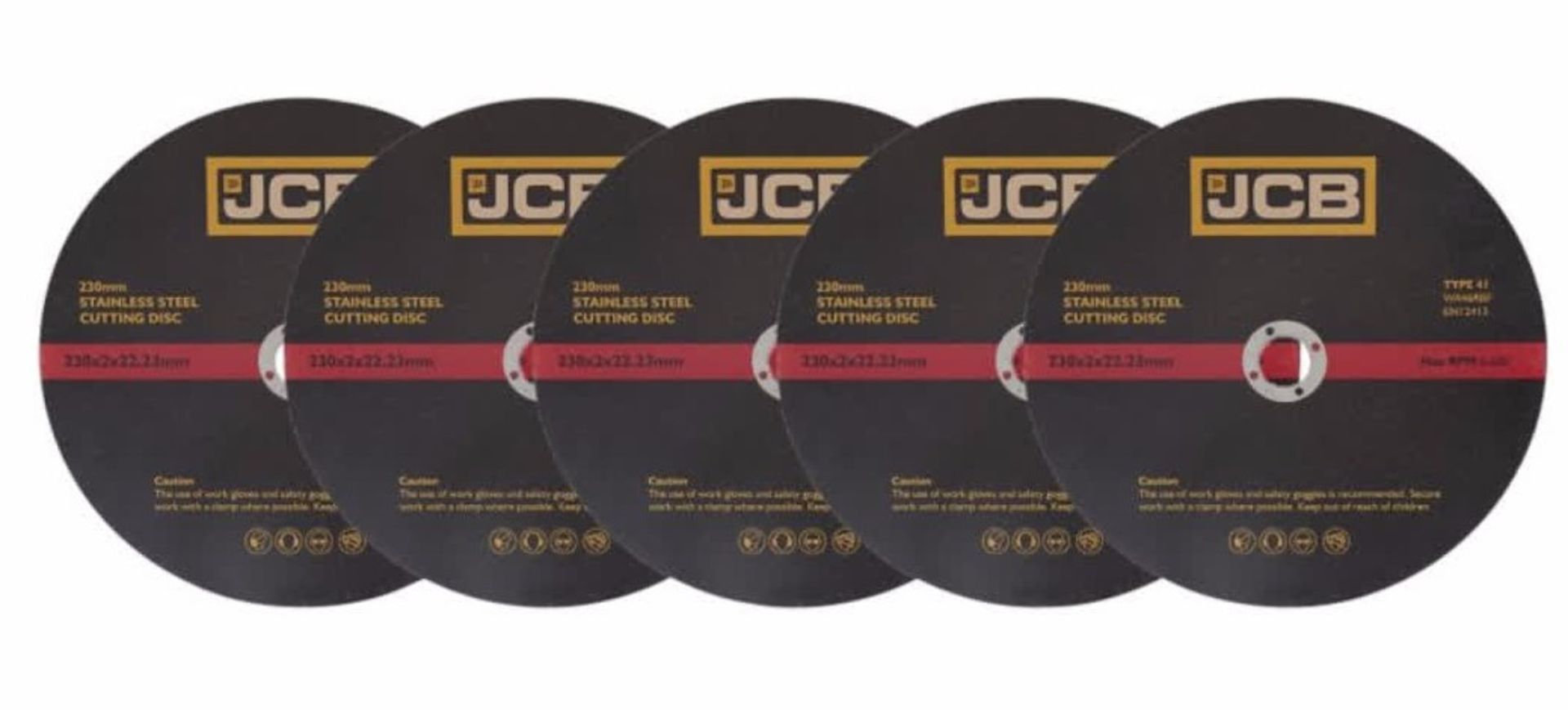 RRP £33.44 BATCH OF 3 METAL CUT DISCS Batch of 3 JCB Metal Cutting Discs TOTAL RRP: £33.44 JCB alum