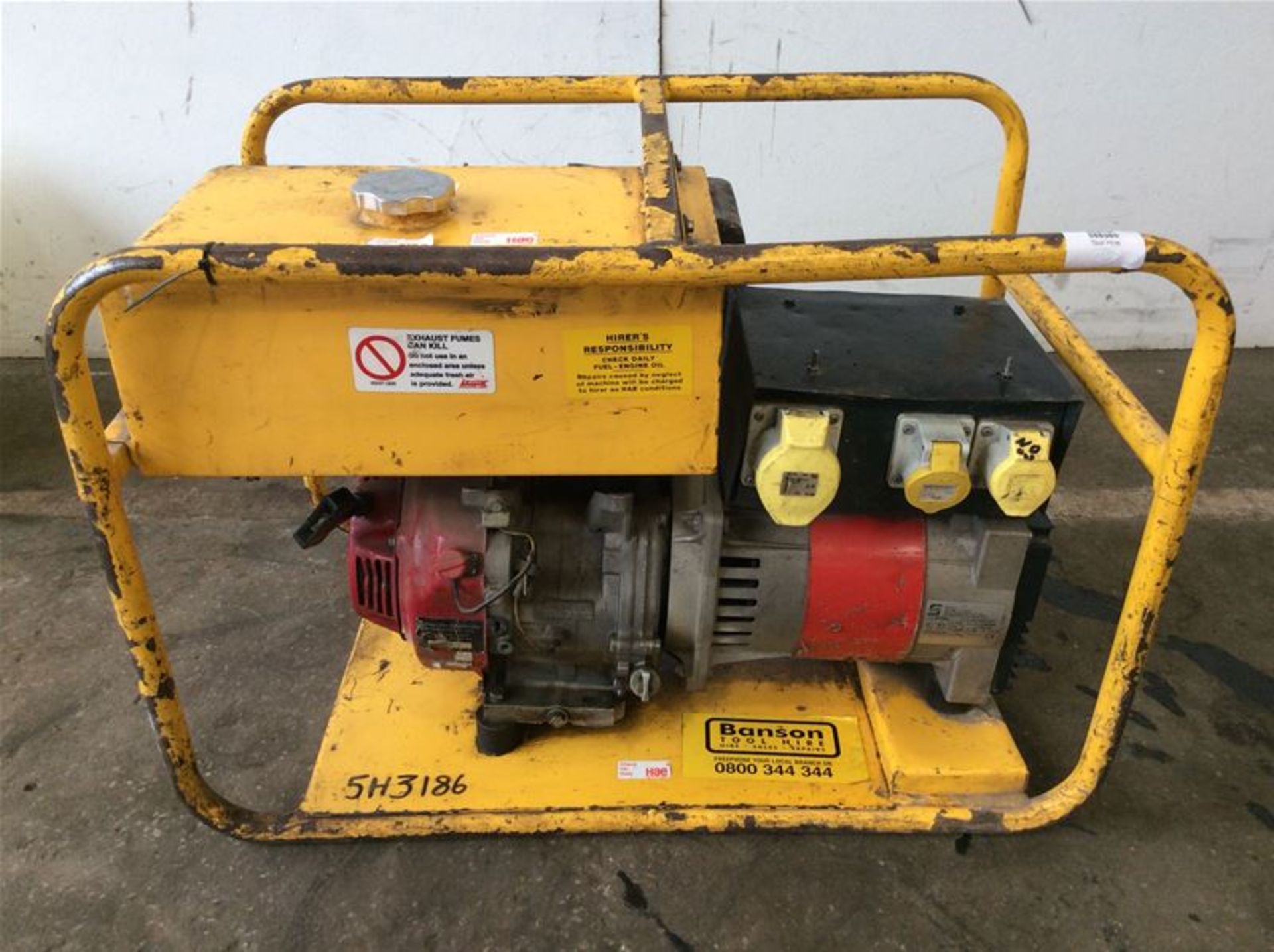 HARRINGTON 5KVA GENERATOR - HONDA PETROL