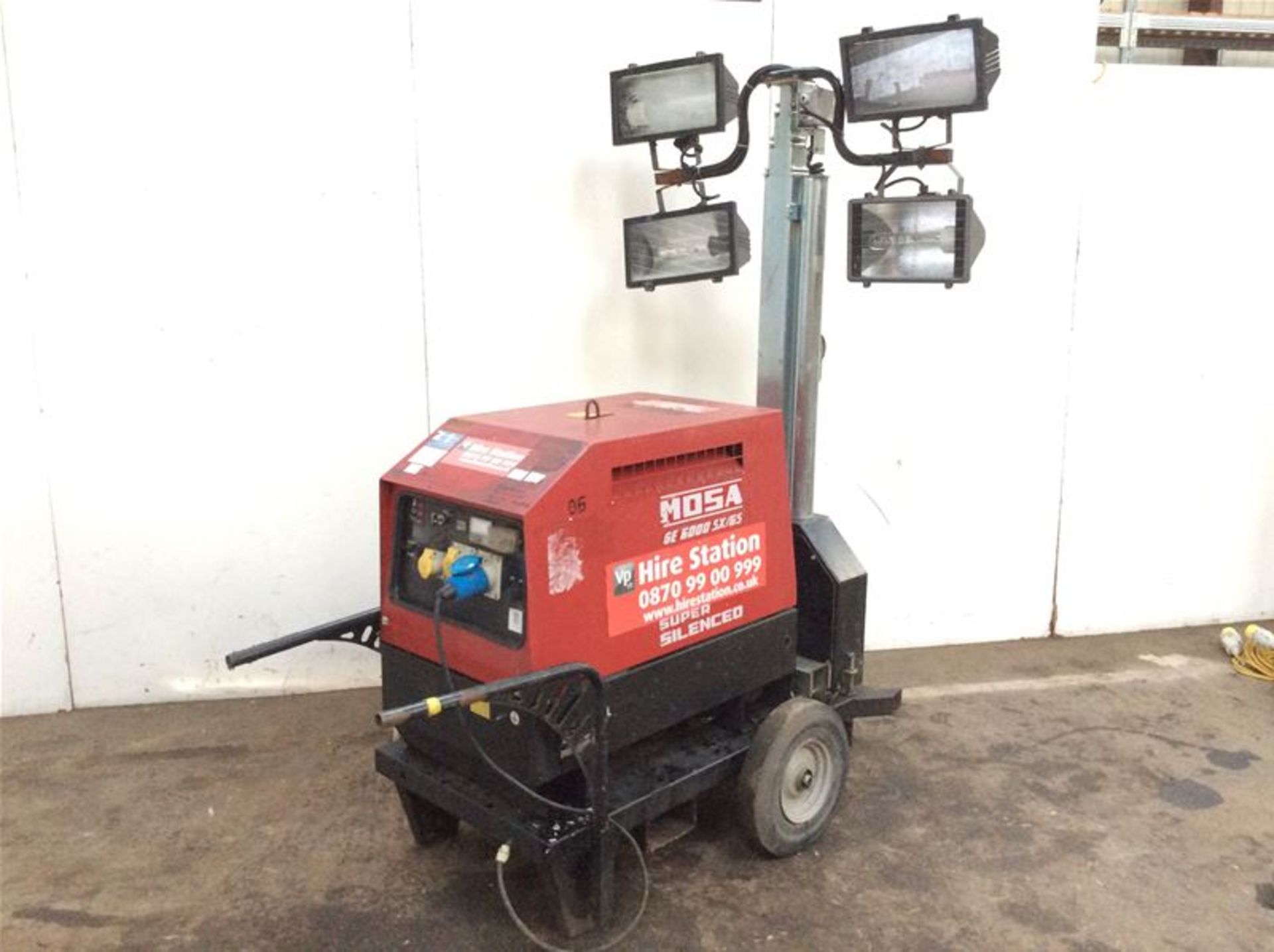 MOSA GE 6000 SX/GS LIGHTING TOWER/6KVA DIESEL GENERATOR - YANMAR ENGINE