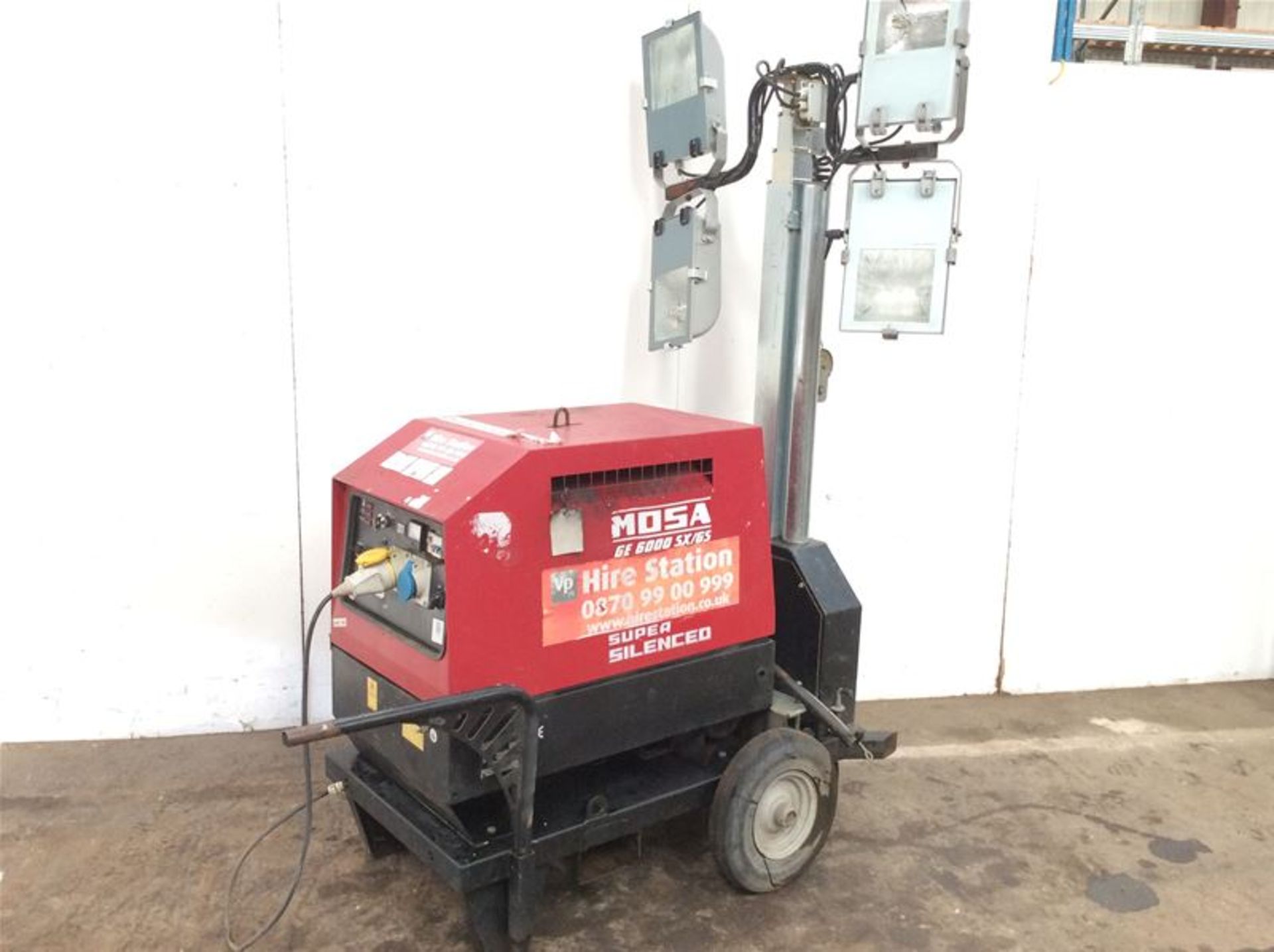 MOSA GE 6000 SX/GS LIGHTING TOWER/6KVA DIESEL GENERATOR - YANMAR ENGINE