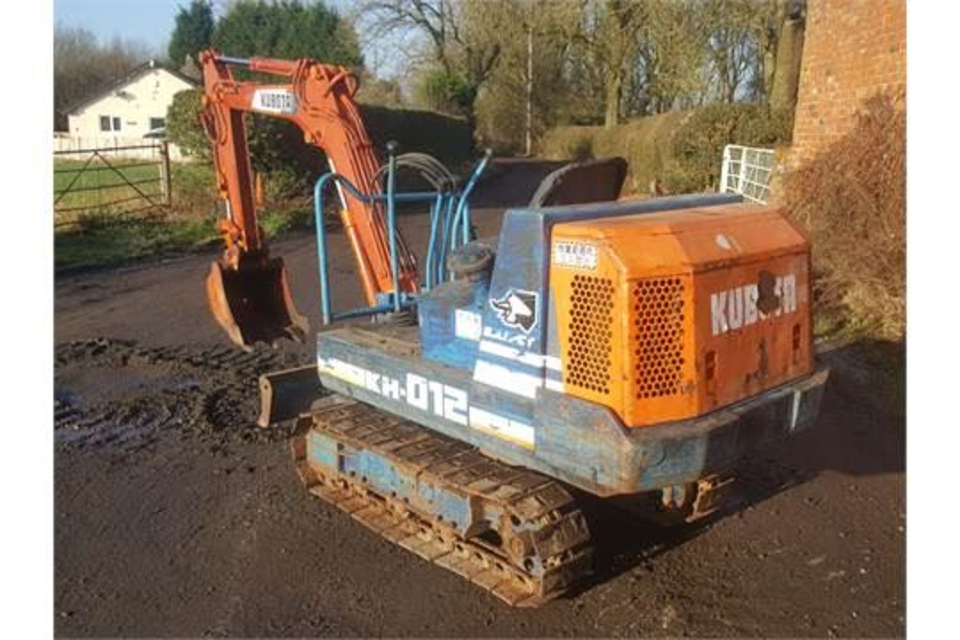 Kubota KH-012 Mini Digger / Steel Tracked Excavator - Image 3 of 10