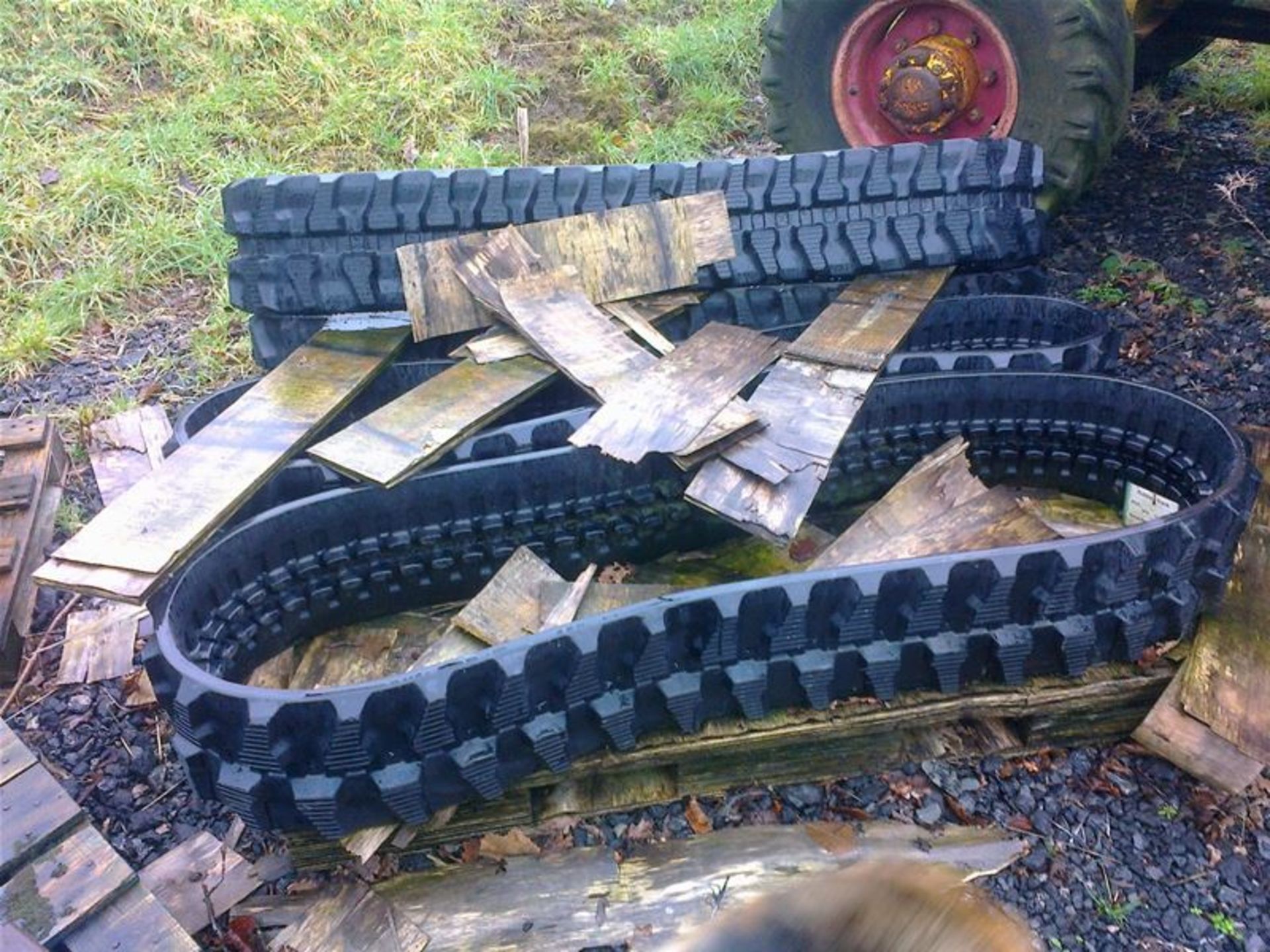 Rubber Tracks to fit a JCB 8020 Excavator