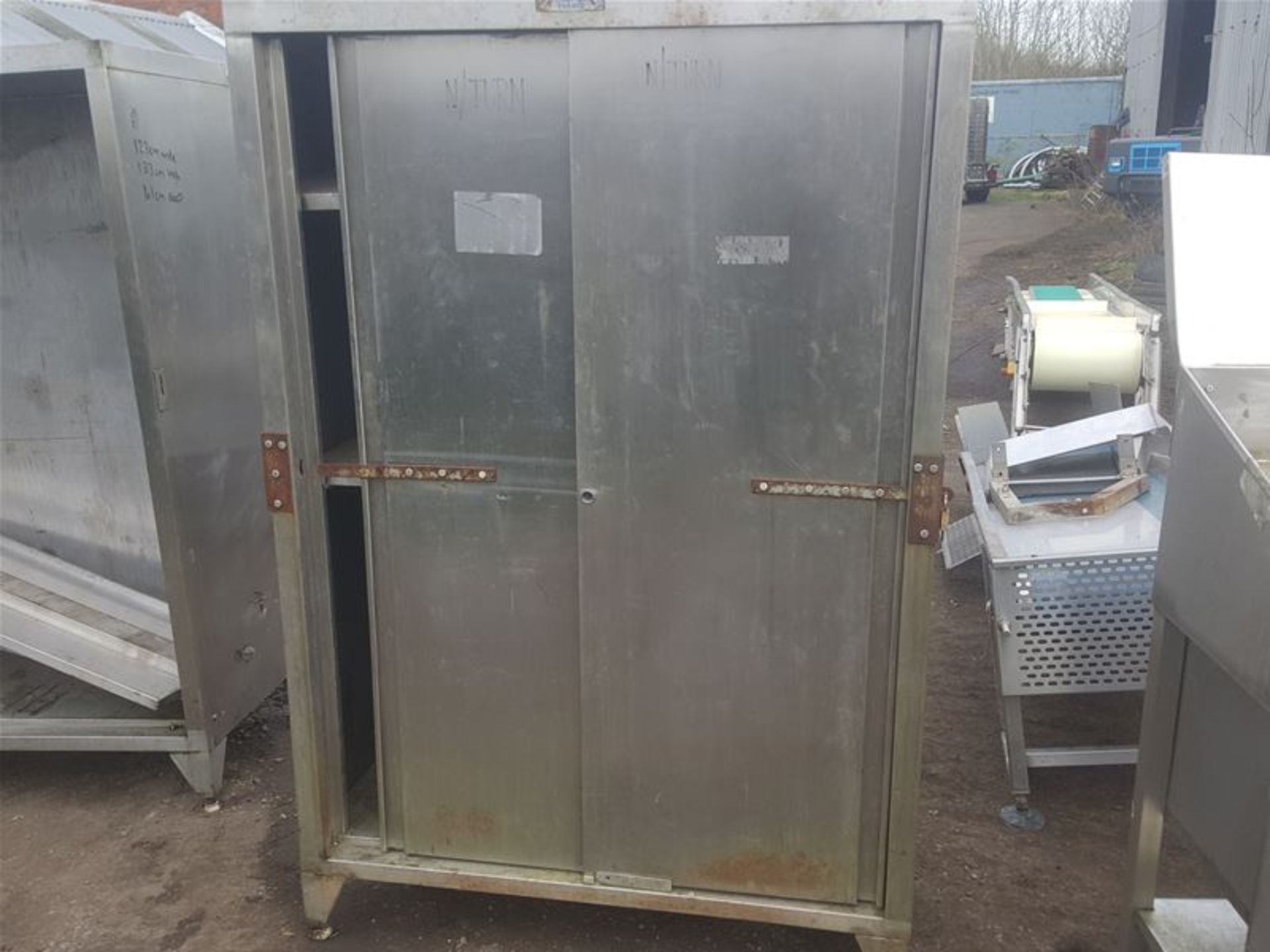 3 x Stainless Steel Kitchen Cupboards - Image 3 of 6