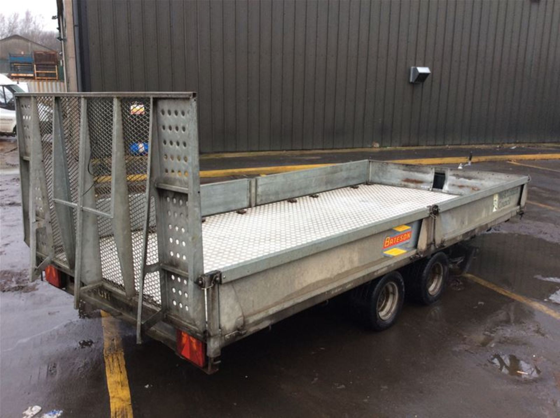 BATESON HYDRAULIC TILT TRAILER - 14 X 7 FT - GROSS WEIGHT 2750KG - Image 3 of 8