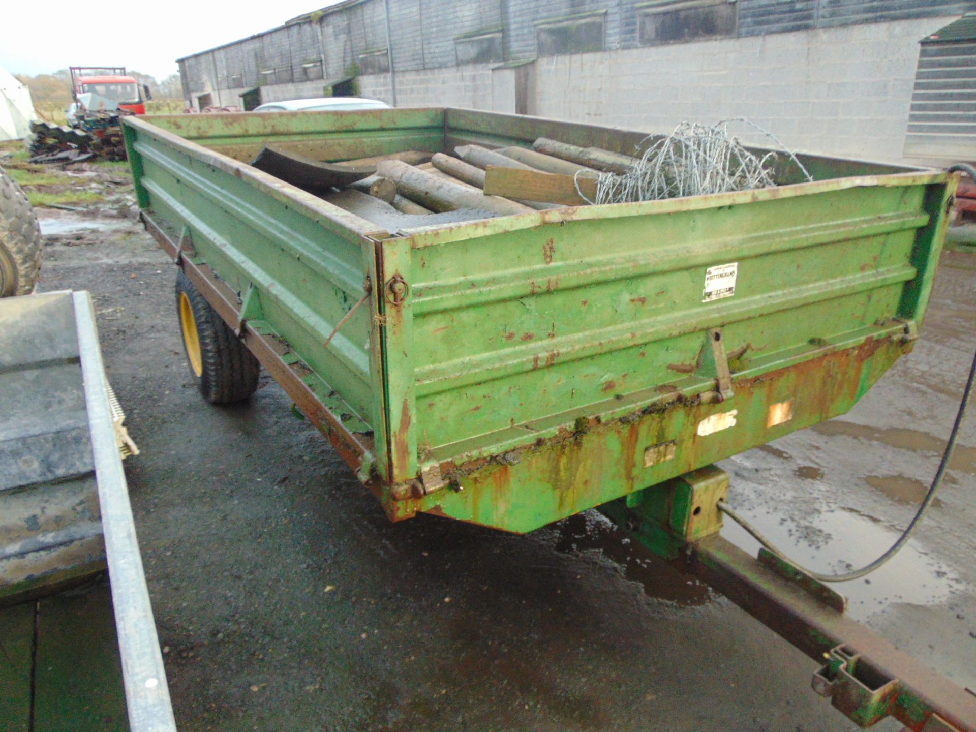 Frazer 3 TON agriculural tipping trailer - Image 3 of 6