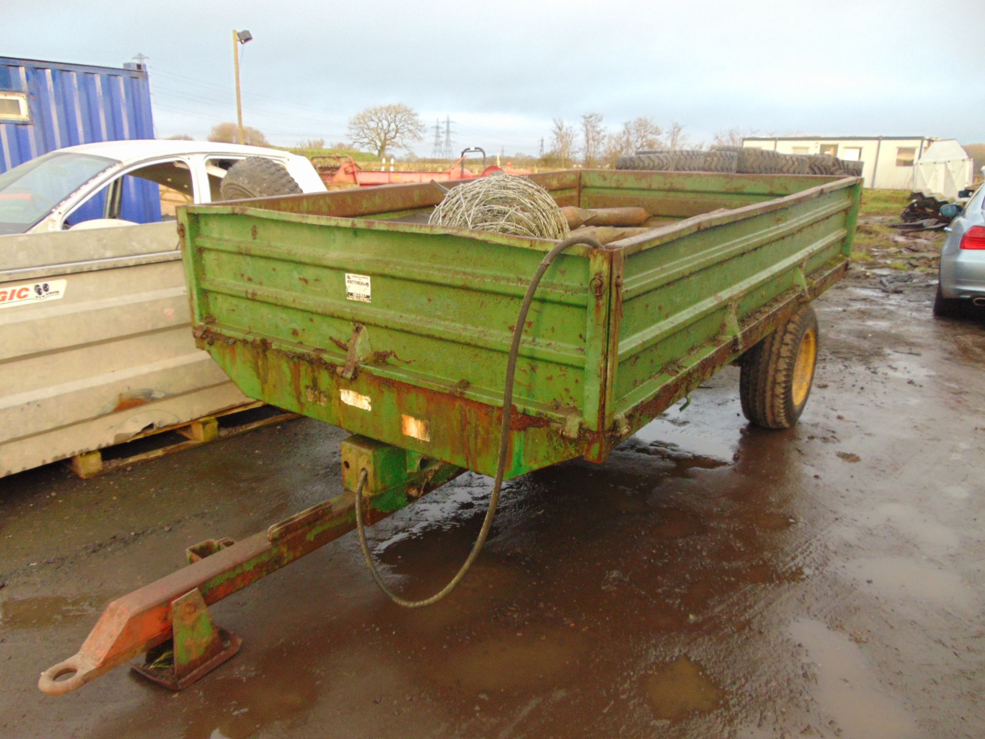 Frazer 3 TON agriculural tipping trailer - Image 2 of 6