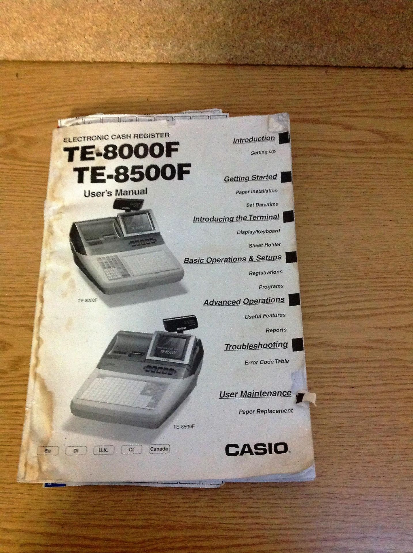 Casio Electronic Cash Register - Model: TE-8500F - Image 6 of 6