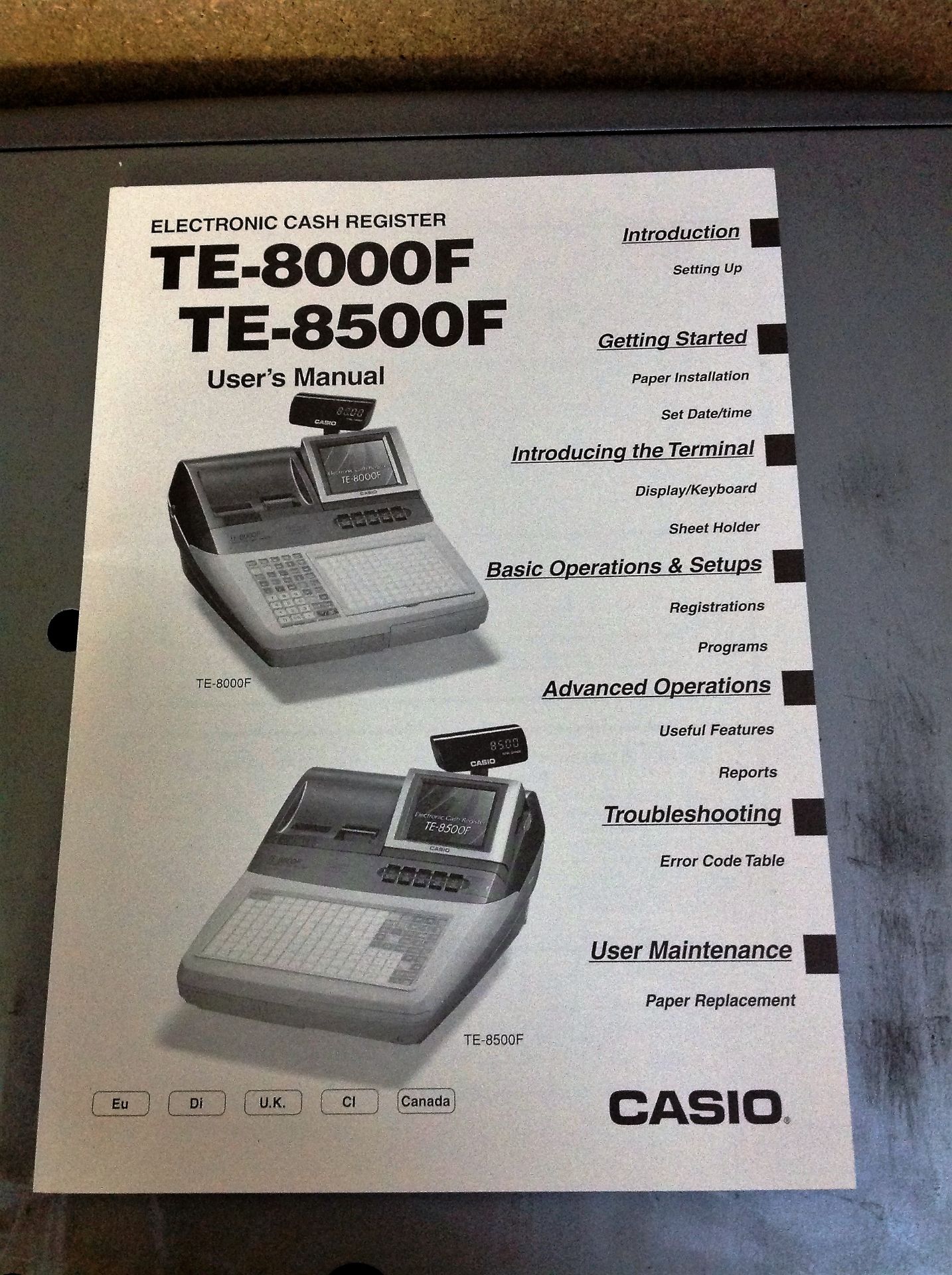 Casio Electronic Cash Register - Model: TE-8500F - Image 6 of 6