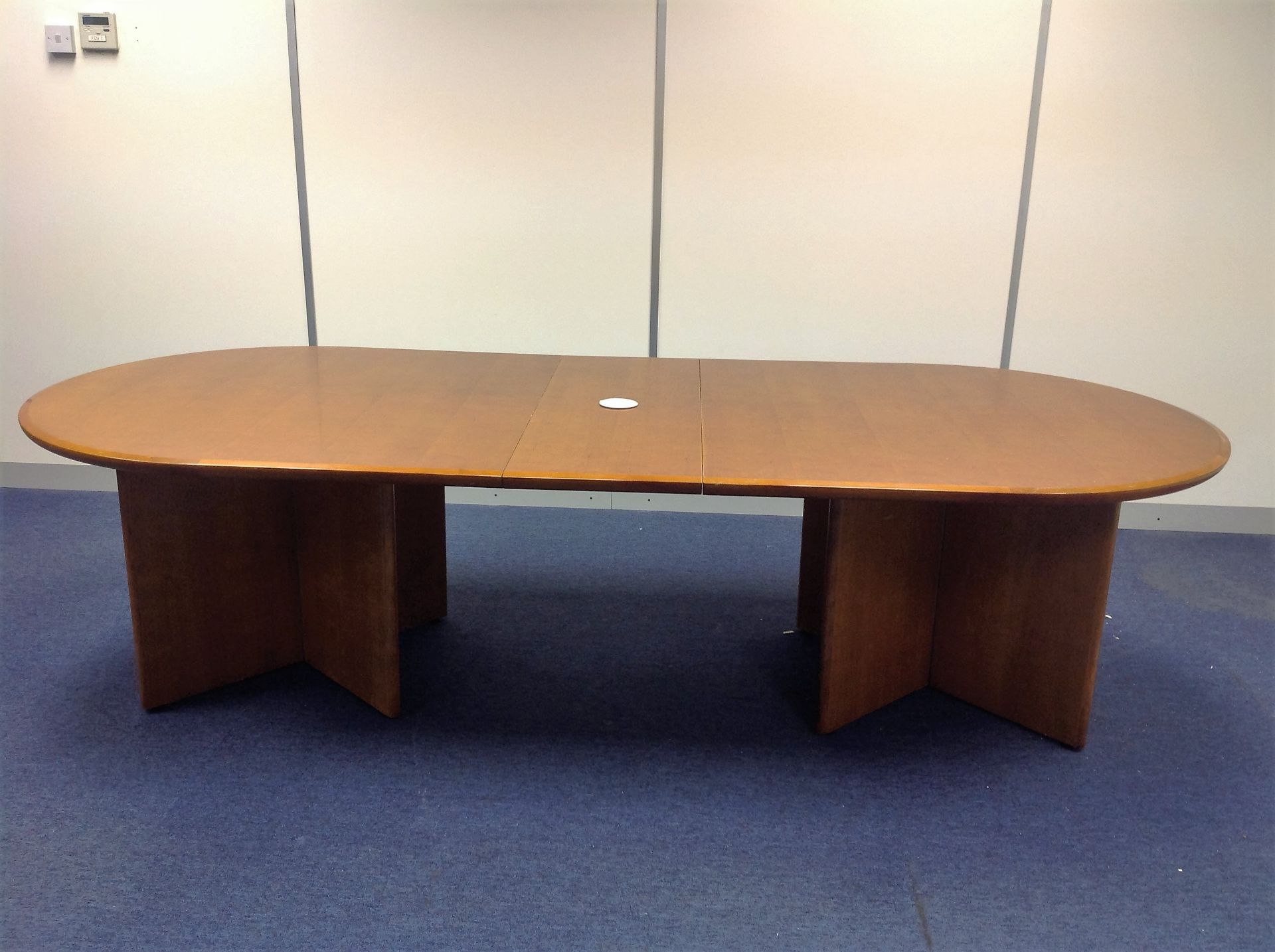 Cherry Veneer Boardroom Table - Measurements: H: 72cm L: 280cm W: 120cm