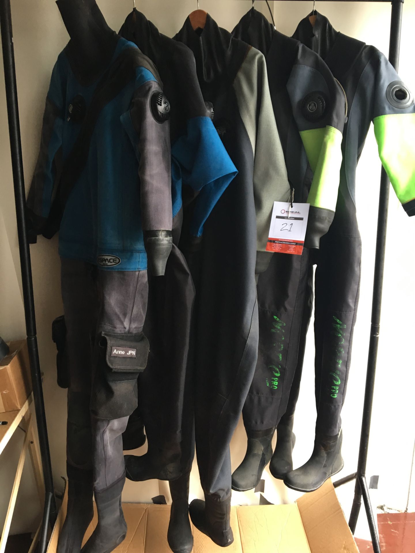 5 x Various Dry Suits, used for training