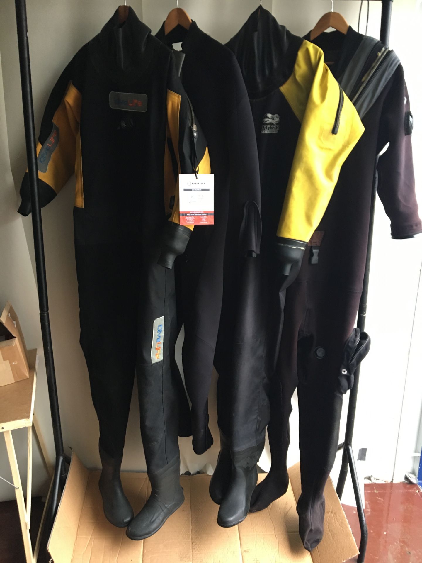 4 x Various Dry Suits, used for training