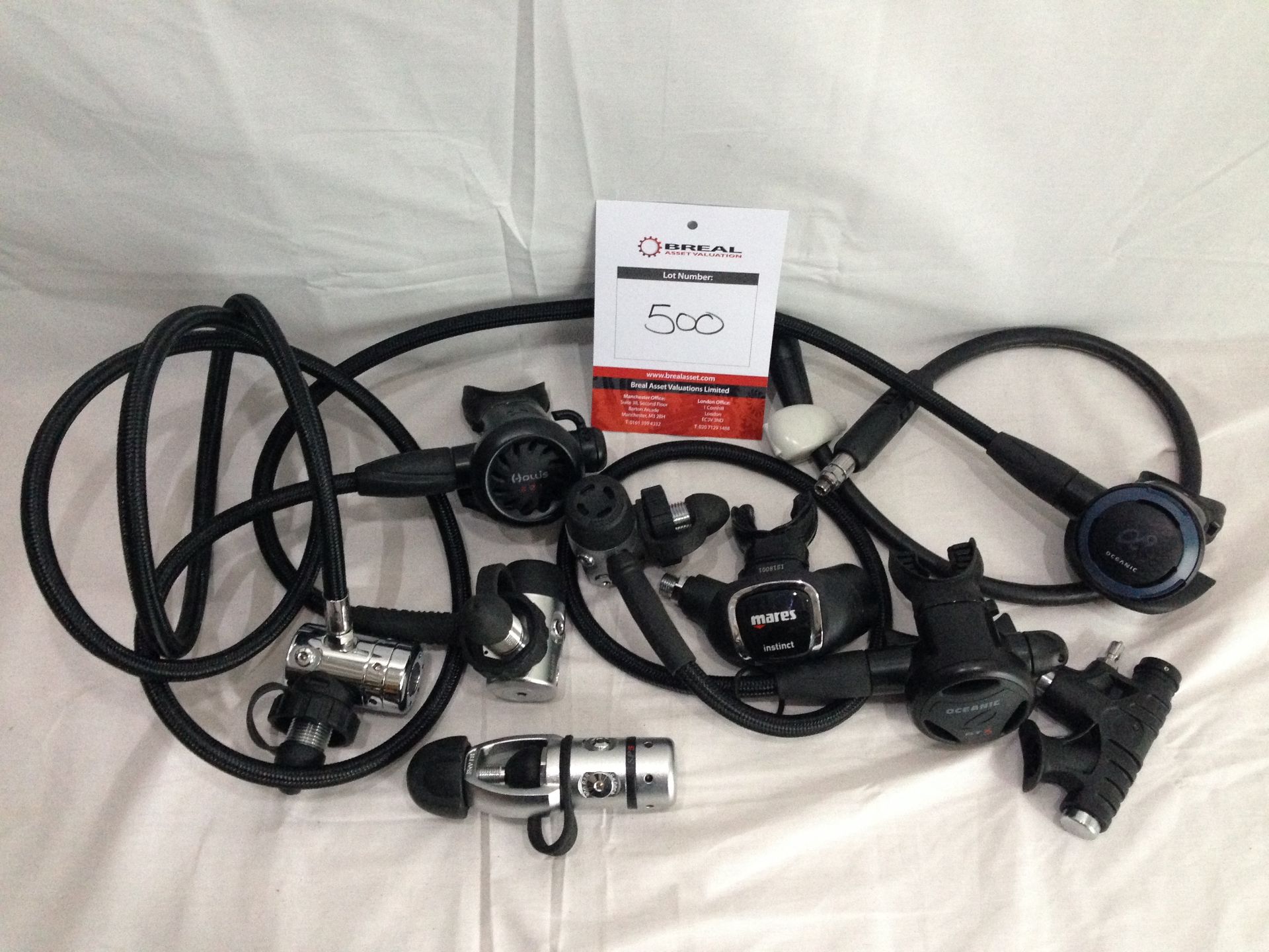 4 x Various Regulator Mouthpeices and Attachments (Mares, Oceanic & Hollis)