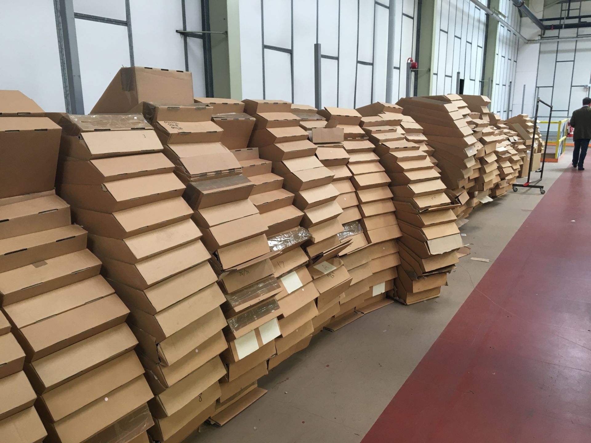 Large quantity of cardboard stock containers. - Image 2 of 2