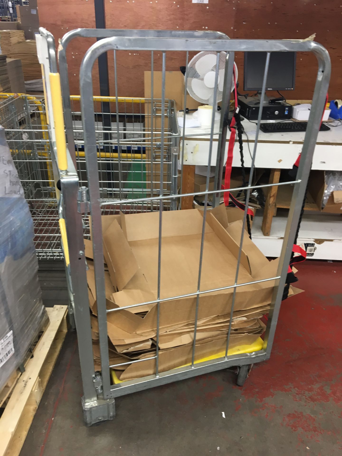 2 x Aluminum stock cage on castors.