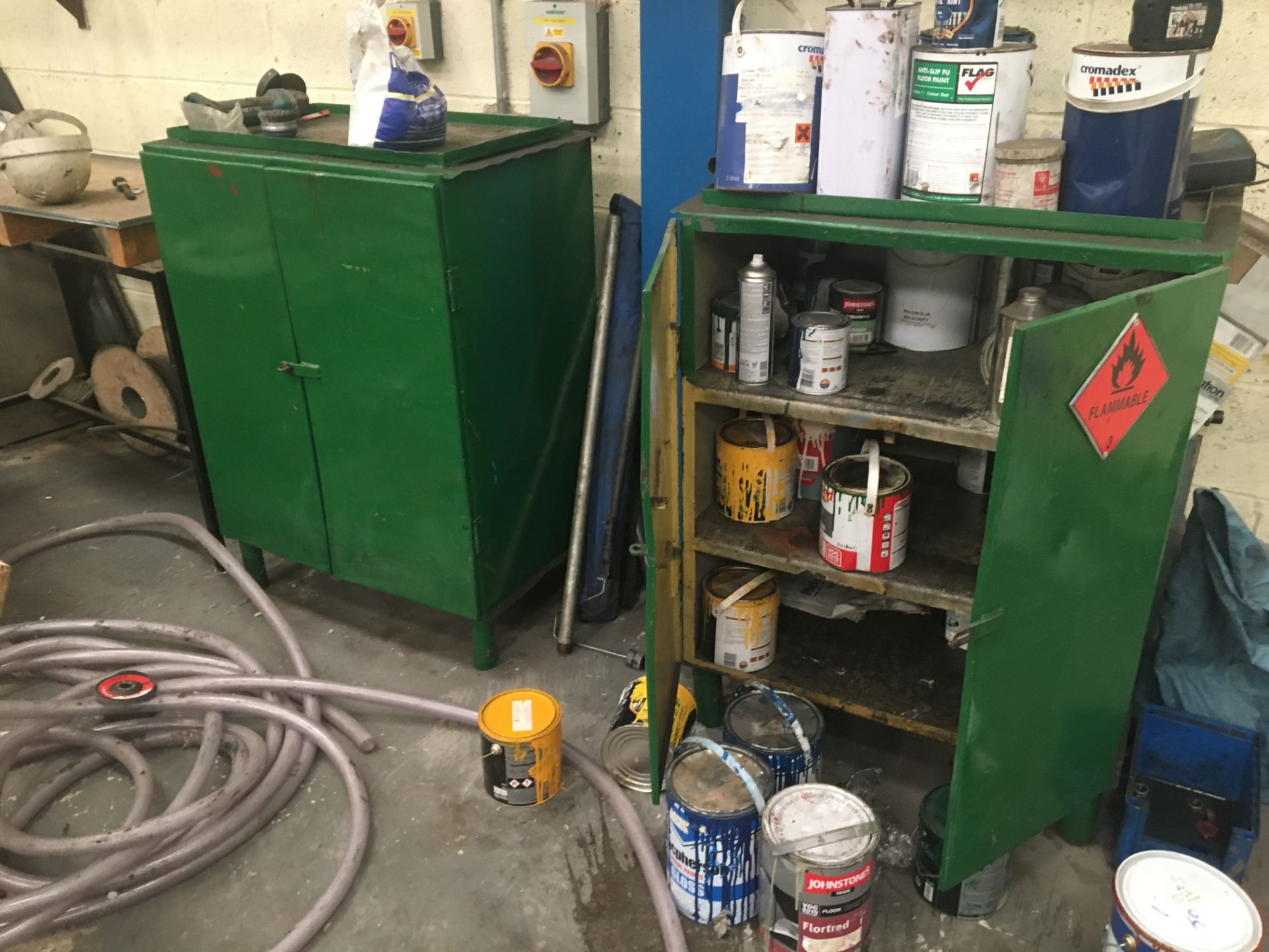 2 x Metal Cabinets and Contents