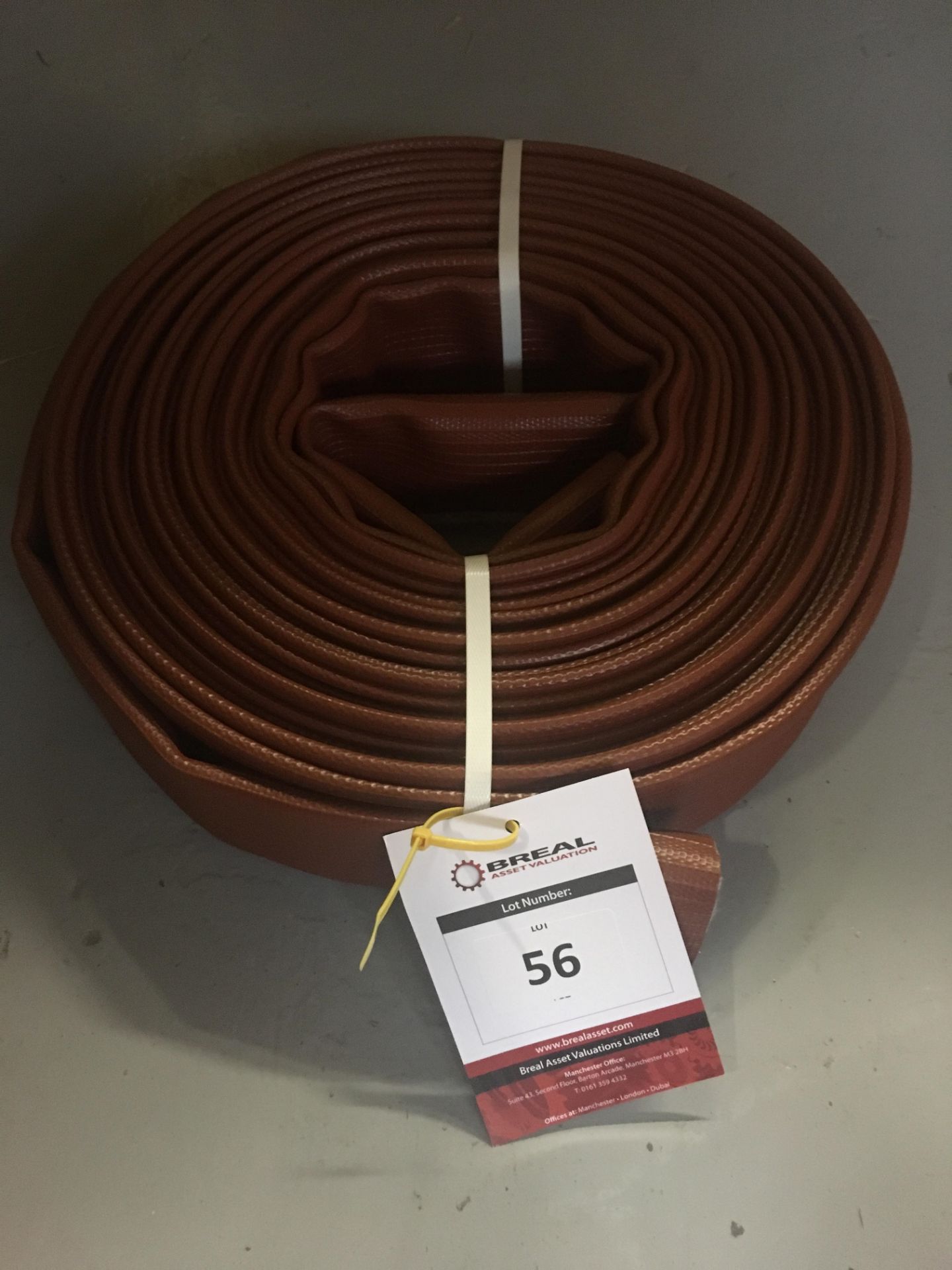 Mere Type 3 Layflat Fire Hose, Brown (64mm DIA x 23m)