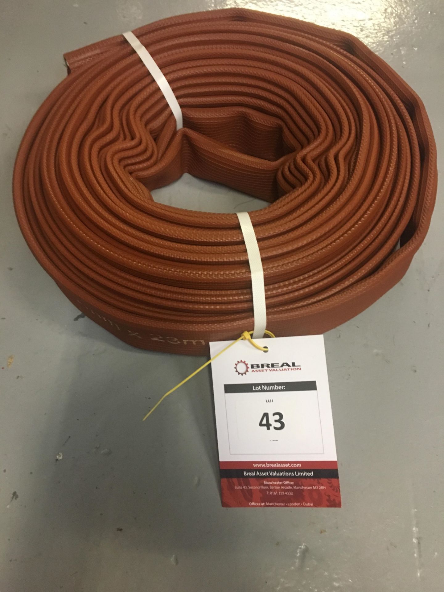 Mere Type 3 Layflat Fire Hose, Brown (45mm DIA x 23m)