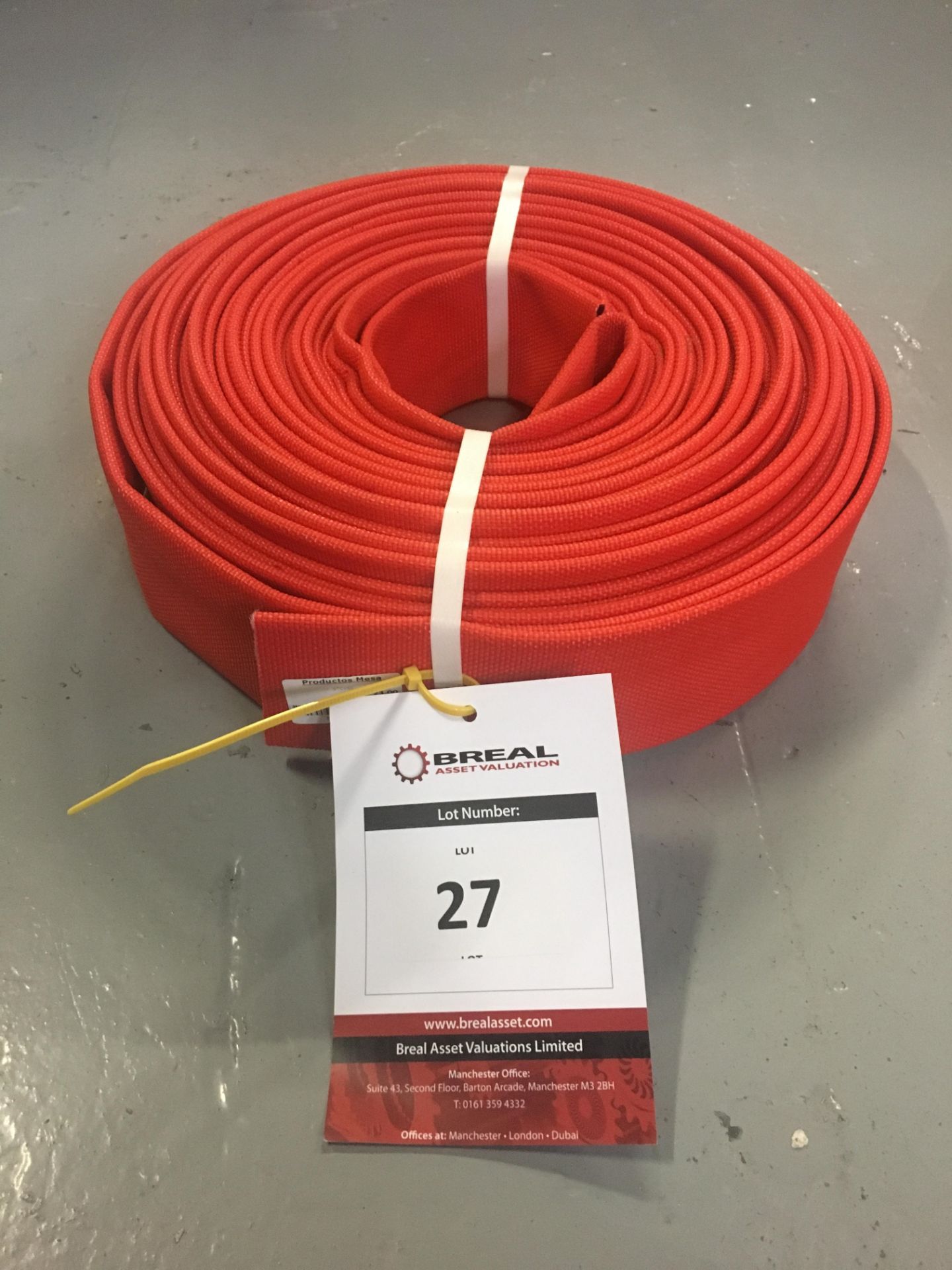 Atlas Type 2 Layflat Fire Hose, Red (52mm DIA x 23m)