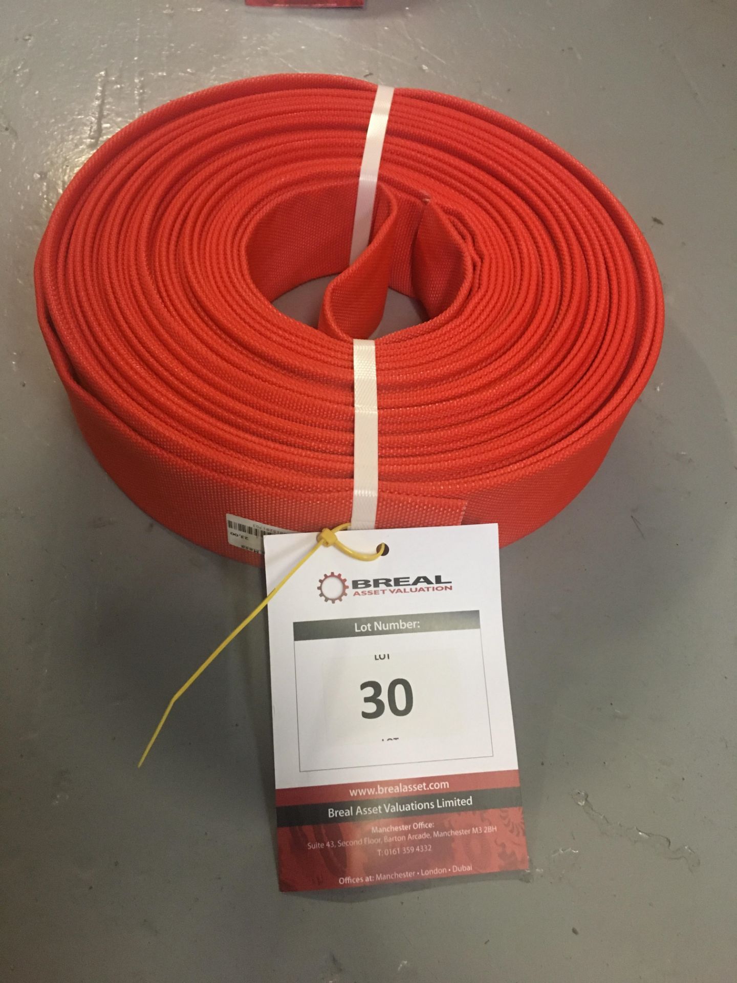 Atlas Type 2 Layflat Fire Hose, Red (52mm DIA x 23m)