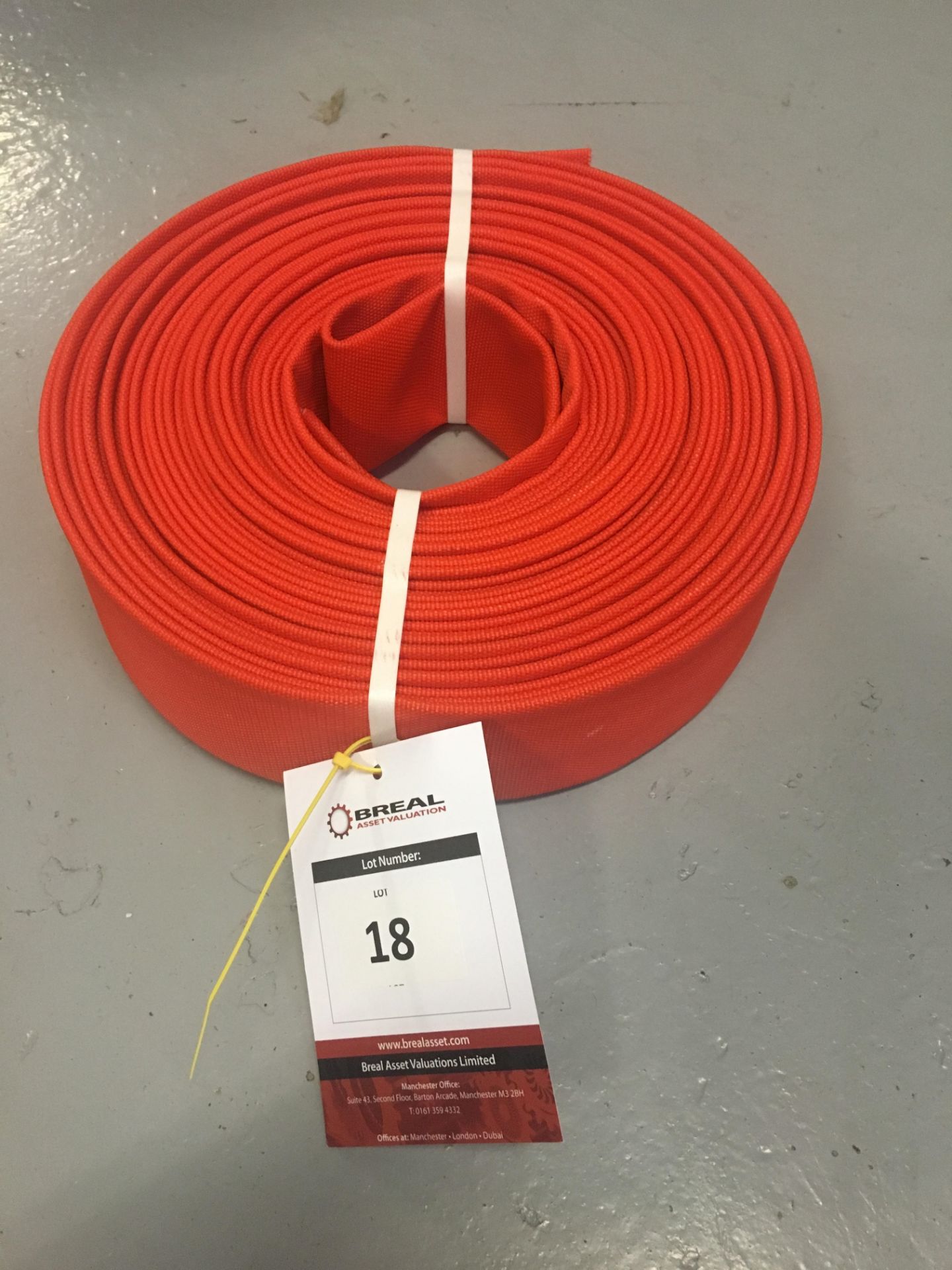 Atlas Type 2 Layflat Fire Hose, Red (64mm DIA x 23m)