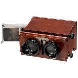 Planox Apescope 6 x 13, c. 1925 A. Plocq, Paris. Hand-held stereo viewer with magazine for 12 slides