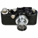 Leica II (D) with Summar 2/5 cm, 1932 Leitz, Wetzlar. Leica II, no. 83865, converted to Leica III (