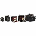 5 Plate Cameras 1) C.P. Goerz, Berlin. Vest Pocket Tenax 4,5 x 6 cm, 1908. plate size 4,5 x 6 cm,