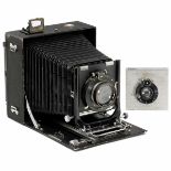 Linhof Standard 5 x 7 in., c. 1938 Linhof, Munich. Folding-bed precision camera, rotating back. With